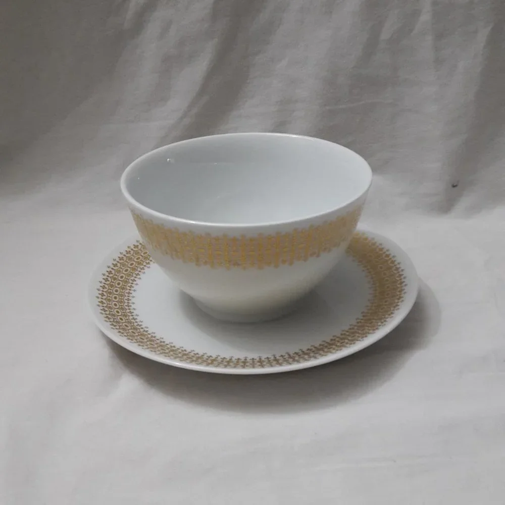 K & A Krautheim Selb Bavaria Germany Sauce Bowl with Attached Underplate Excelle